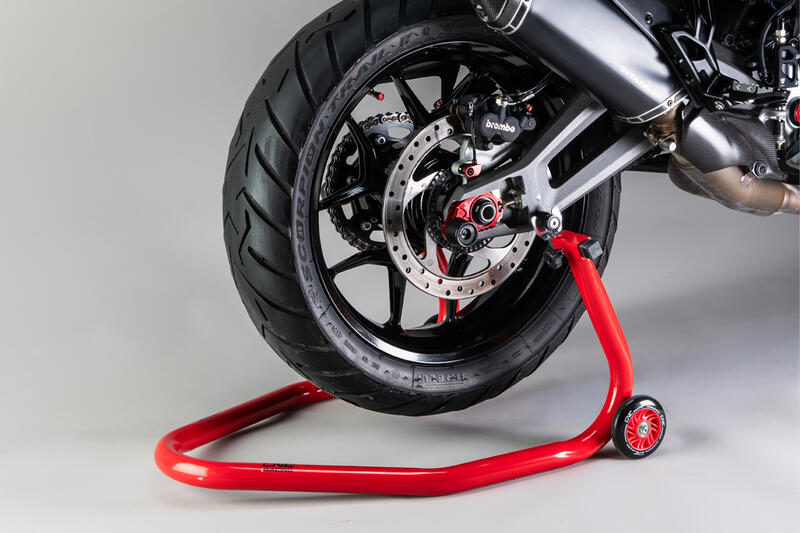 Steel Forks for Ducati Double-Sided Swingarm Rear Stand &ndash; Sturdy 2-Piece Kit