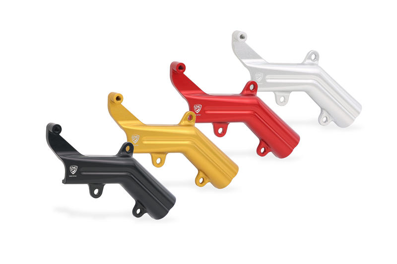 Brake lines cover with fluid tank bracket Ducati