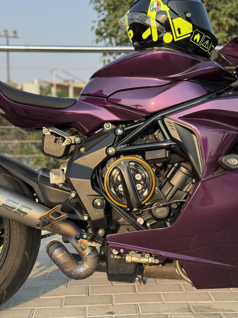 Clear clutch cover MV Agusta - cable control - Bicolor Edition