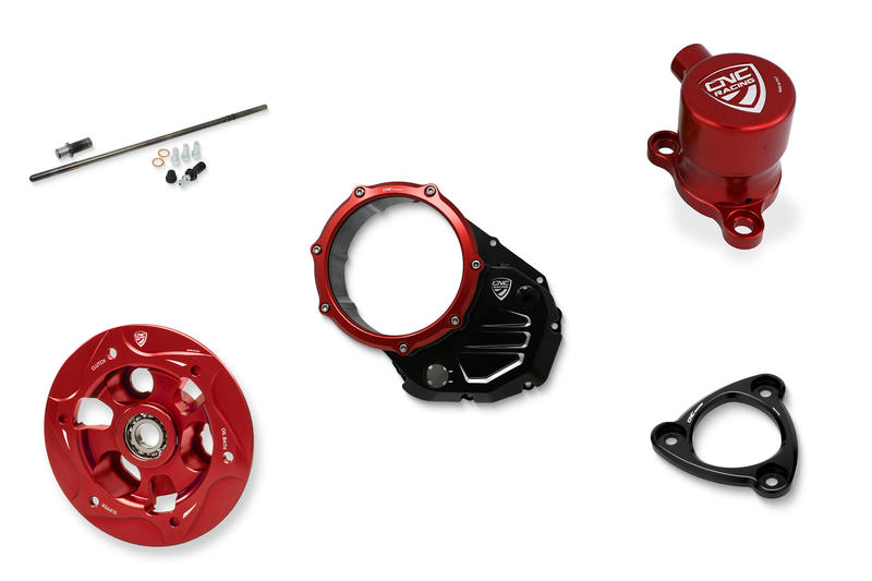 Clear clutch cover Ducati - Mounting kit with accessories