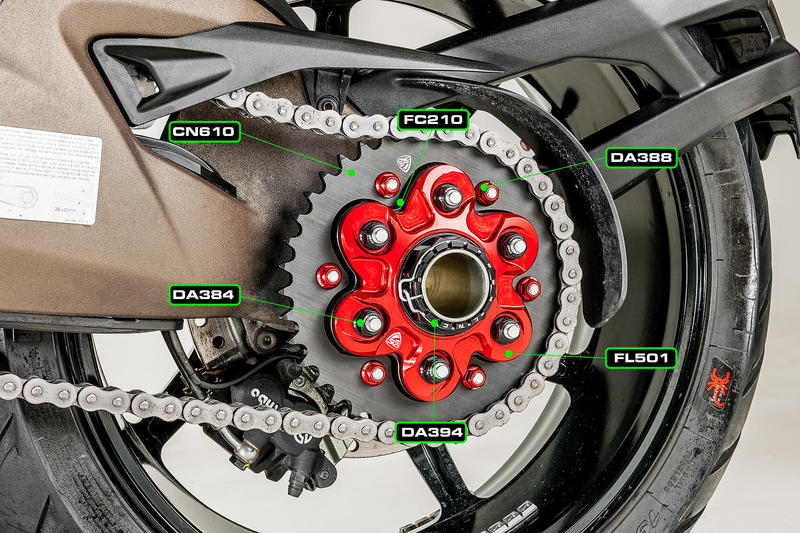 Kit trasmissione Ducati Multistrada - Corona Ergal  P530 Z40