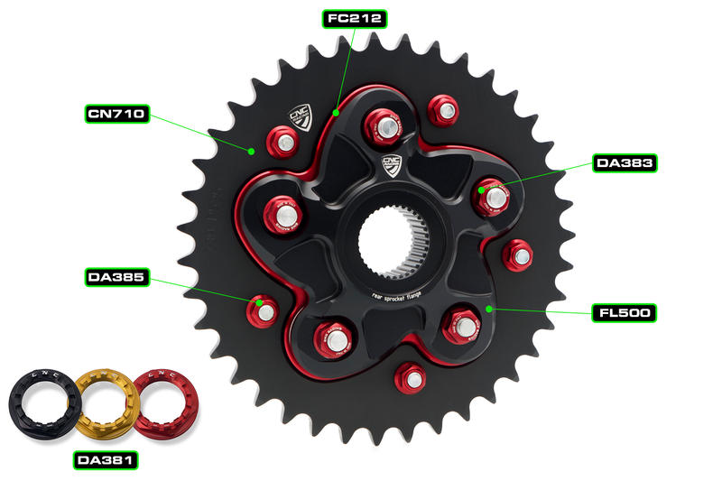 Kit trasmissione Ducati Monster - Corona Ergal P525 Z39
