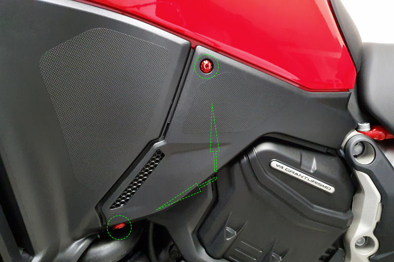 Screw kit frame side cover Ducati Multistrada V4