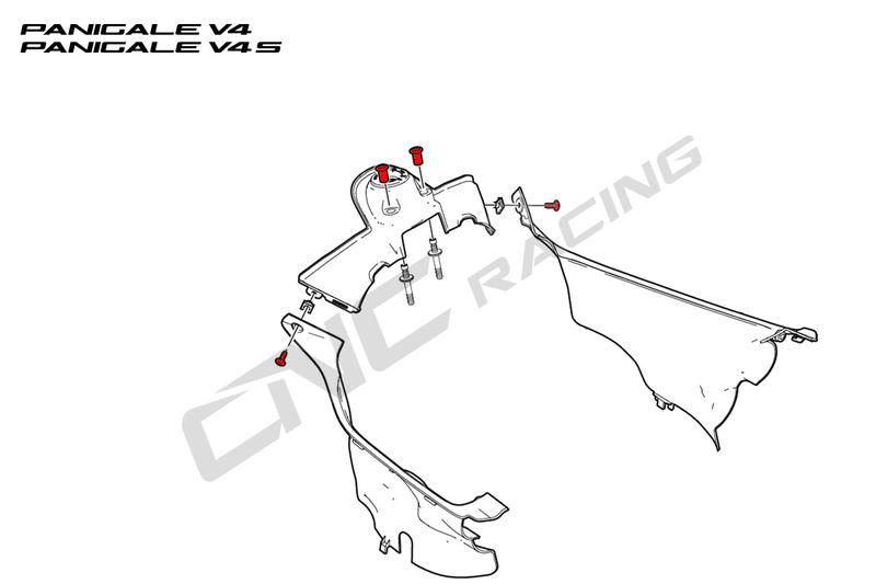 Screws key guard Ducati SBK Panigale series 