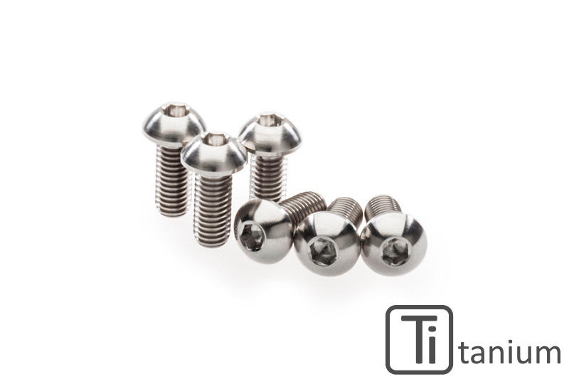 Screws set front brake disc M8x20 (6 pcs) - Titanium