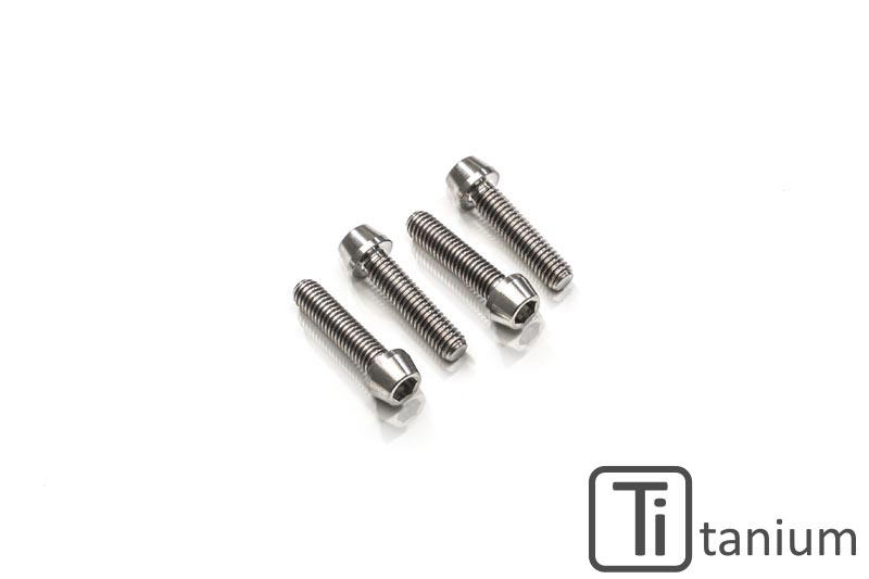 Screws set front axle clamp M6x30 (4 pcs) - Titanium