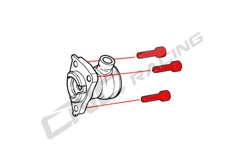 Screws set clutch slave cylinder M6x20 (3 pcs) - Titanium