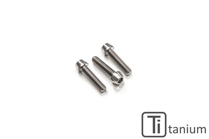 Screws top triple clamp M8x25 (3 pcs) - Titanium