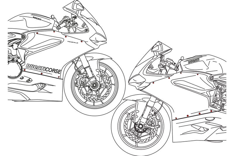 Screw kit fairing Ducati Panigale series