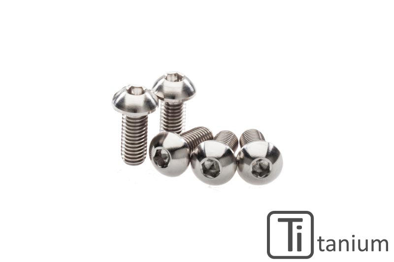 Screws set front brake disc M8x20 (5 pcs) - Titanium