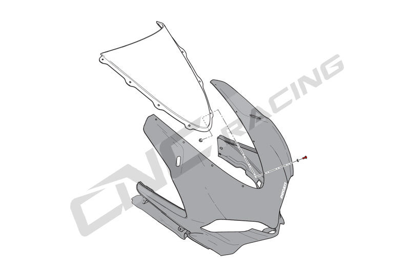 Screen bolt kit - Ducati