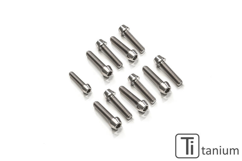 Screw kit CNC Racing triple clamps for Ducati Hypermotard - Titanium