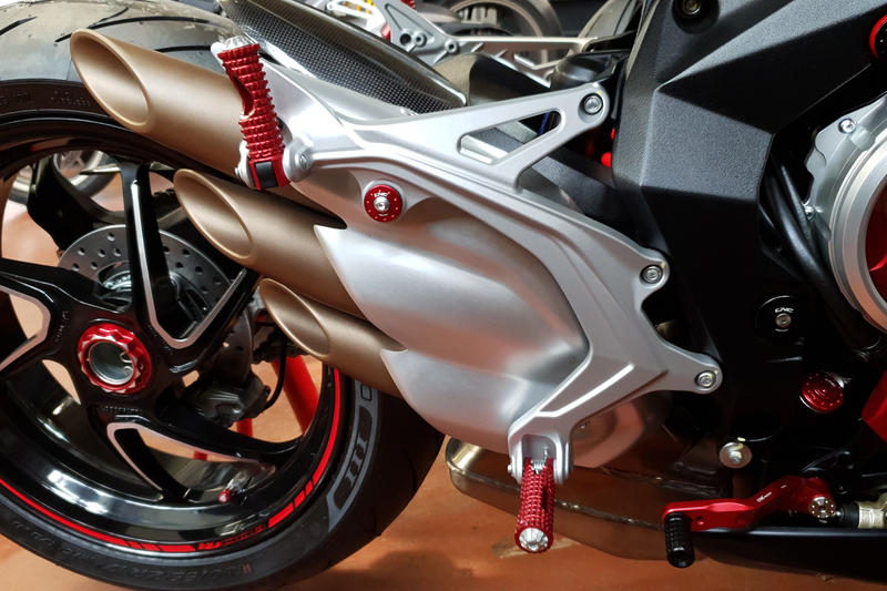 Silencer bracket screw collar MV Agusta