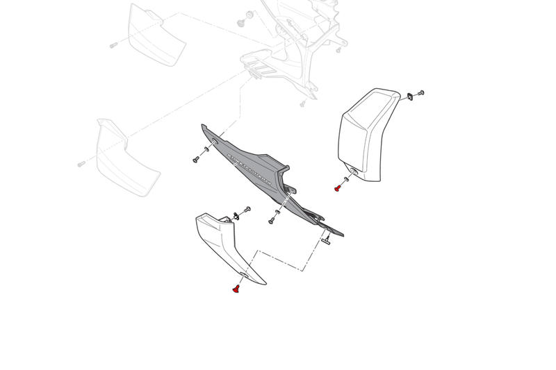 Screw kit radiator side panels Ducati