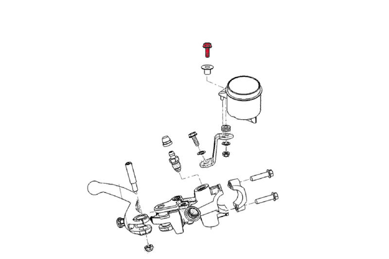 Screw kit - Front brake fluid tank Aprilia RS660