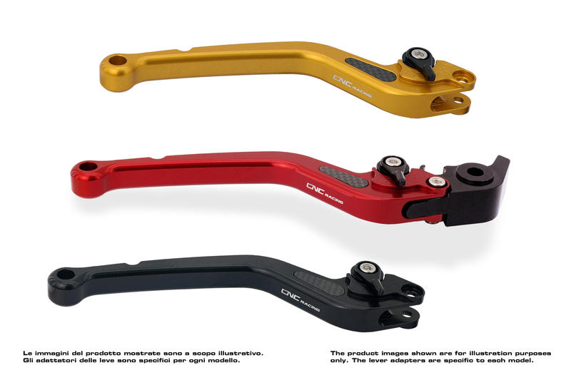 Long Adjustable 180mm Brake Lever in Billet Aluminum
