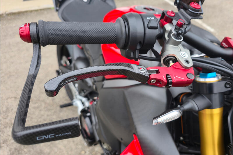 Brake Lever RACE EVO Folding Glossy Carbon For Brembo Semi-radial Master Cylinders