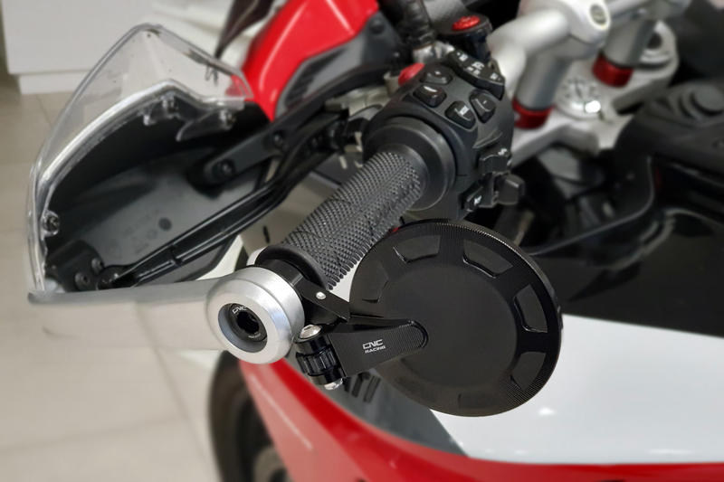 Adapter for bar-end mirrors on Ducati Multistrada V4 - DesertX - Hypermotard 698 Mono