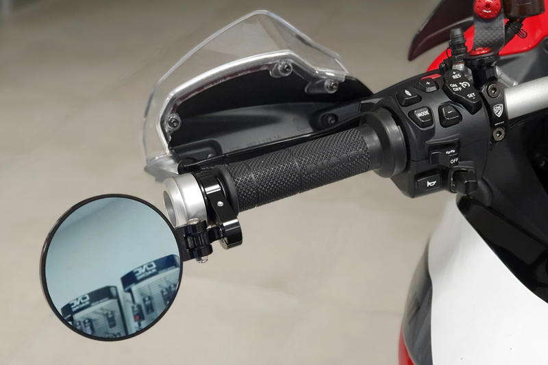 Adapter for bar-end mirrors on Ducati Multistrada V4 - DesertX - Hypermotard 698 Mono