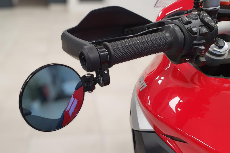 Adapter for bar-end mirrors on Ducati Multistrada V4 - DesertX - Hypermotard 698 Mono