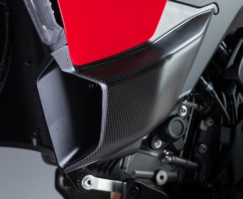 Lower Winglets kit in carbon for Ducati Multistrada V2 MY2025