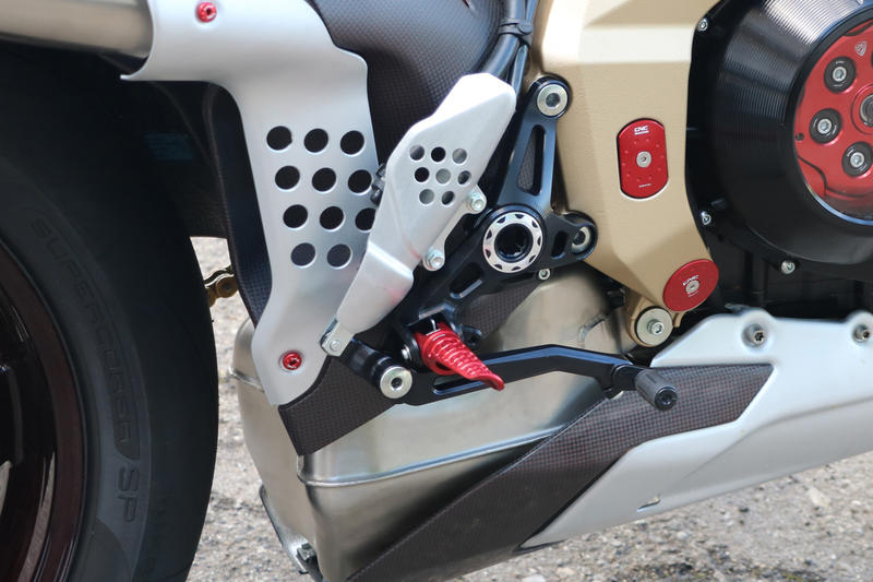 Footpegs for OEM rearsets MV Agusta LIGHT - driver