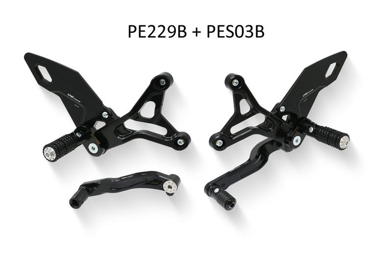 Adjustable rider rearsets MV Agusta Brutale