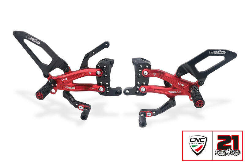 Adjustable rearsets Ducati Streetfighter V4 - Troy Bayliss Limited Edition