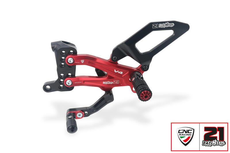 Adjustable rearsets Ducati Streetfighter V4 - Troy Bayliss Limited Edition