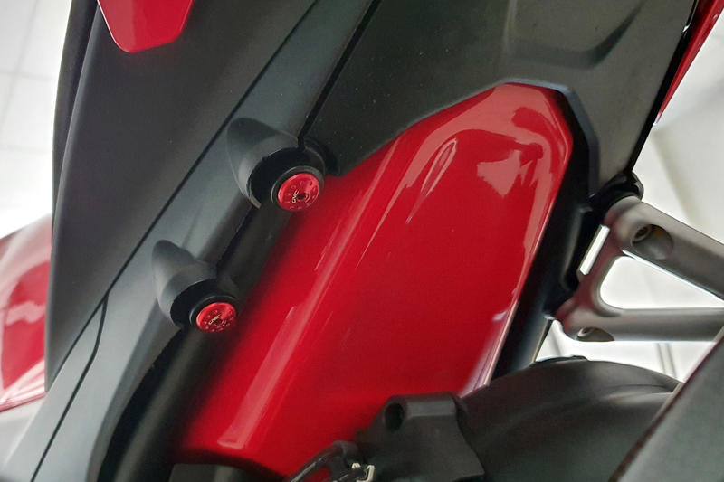 Rear footrest blanking caps (M8 - 2pcs)