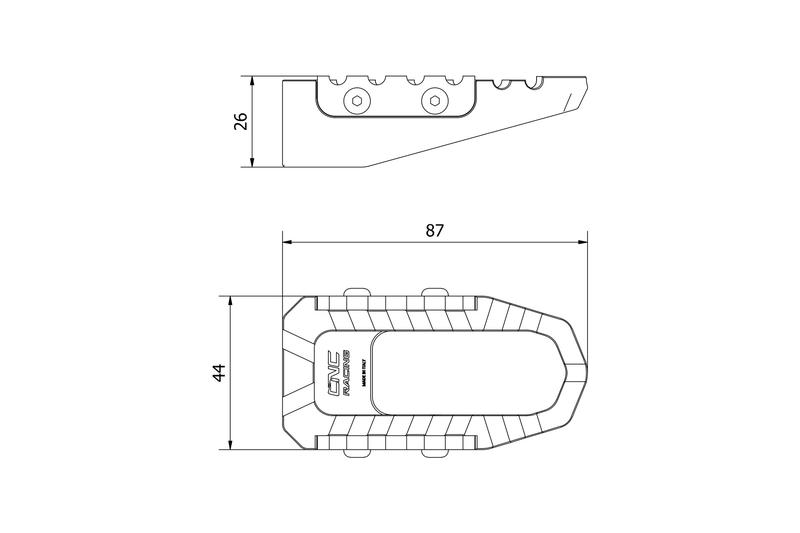 Footpegs kit TOURING - driver