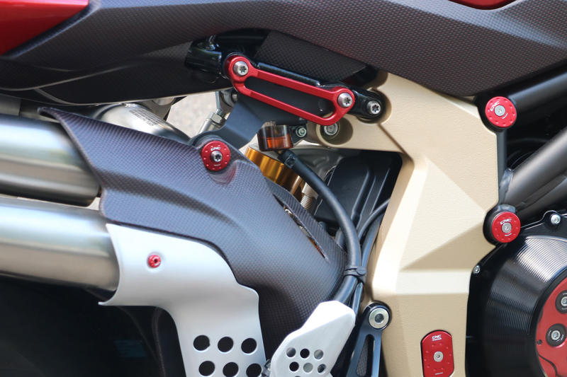 Rear footrest blanking plates MV Agusta