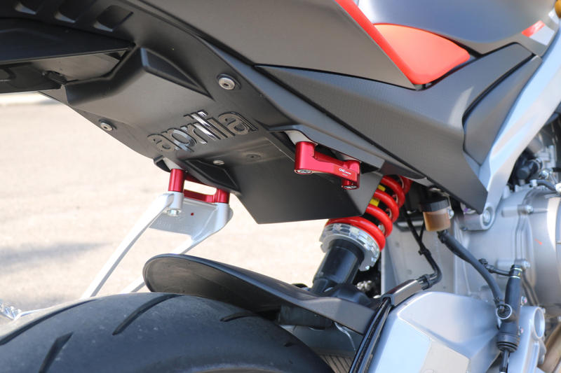 Rear footrest blanking plates Aprilia