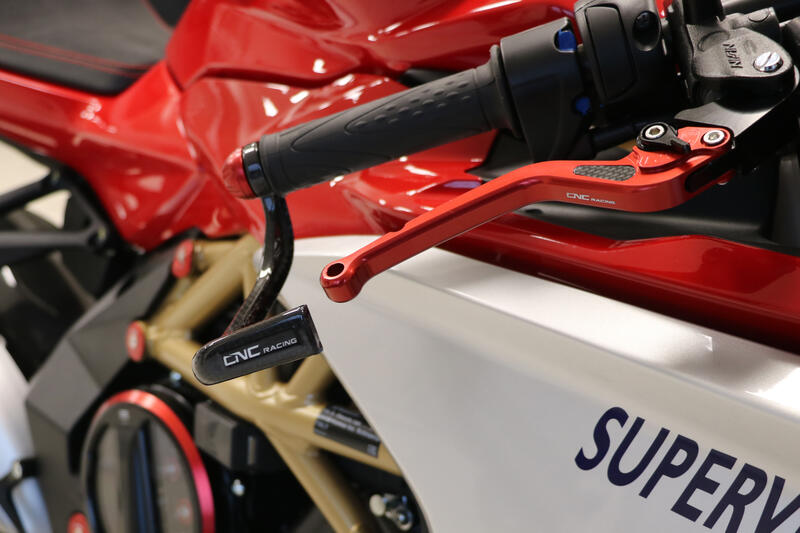 Long Adjustable 180mm Brake Lever in Billet Aluminum