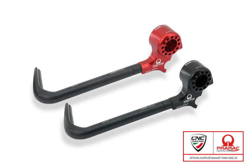 Lever-Guard Street - Clutch lever protector with bar-end mirror housing - Pramac racing Limited Edition