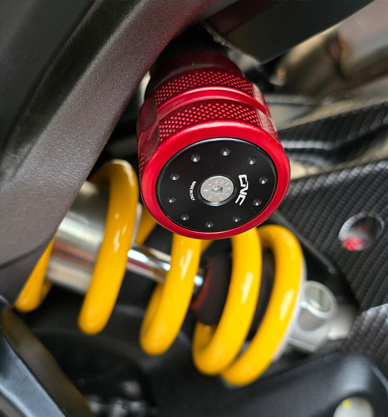 Shock absorber pivot adjustment for Ducati and Mv Agusta