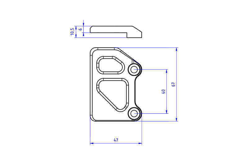 Rear brake master cylinder protector Ducati DesertX