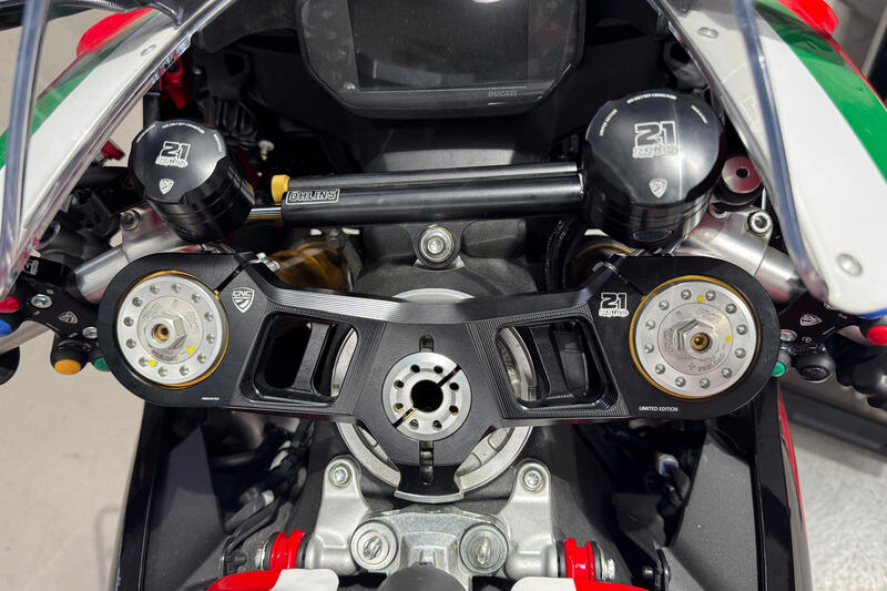 Triple clamps Ducati Panigale 899 959 1199 1299 - Top yoke - Troy Bayliss Limited Edition