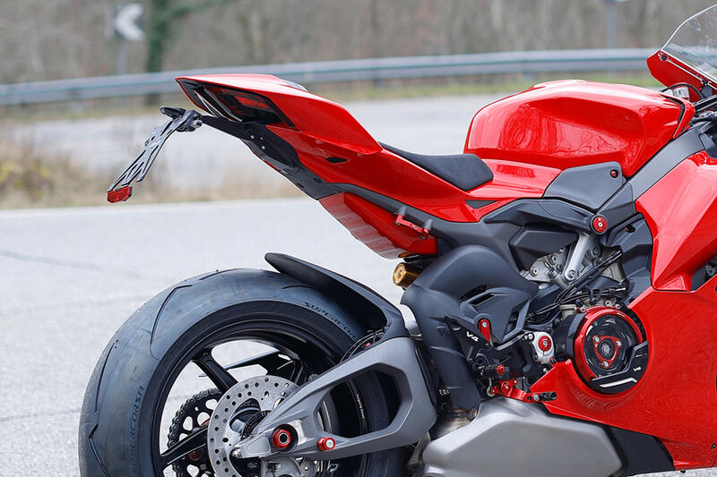 Adjustable License Plate Holder Kit for Ducati Panigale V4 - Streetfighter V4 MY2025