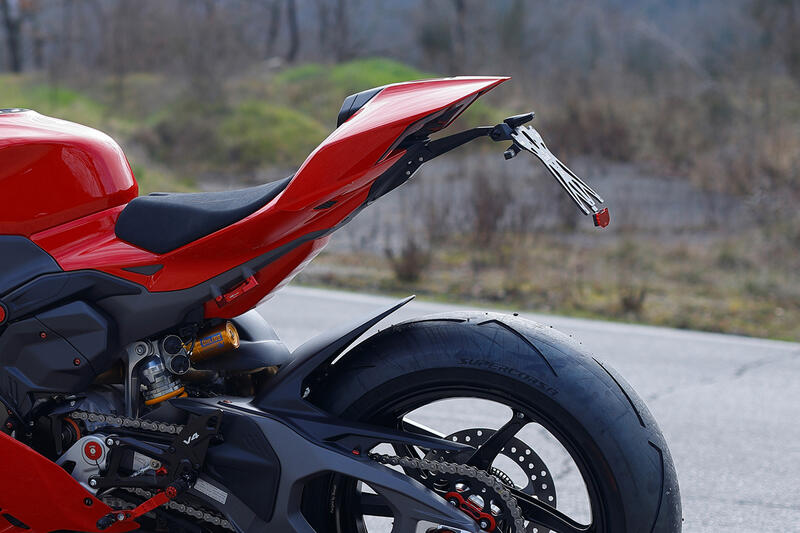 Adjustable License Plate Holder Kit for Ducati Panigale V4 - Streetfighter V4 MY2025