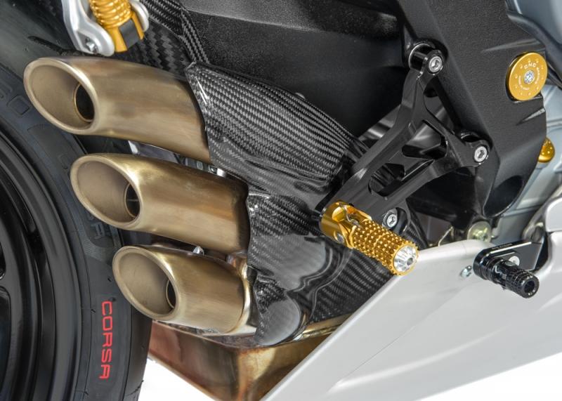 Exhaust heat shield carbon MV Agusta