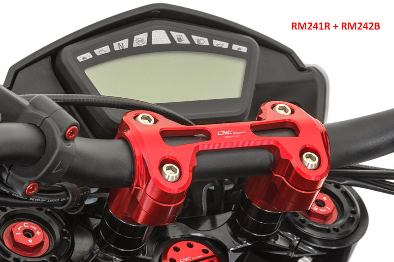 Riser completo per manubrio &Oslash; 29mm H 40mm Ducati