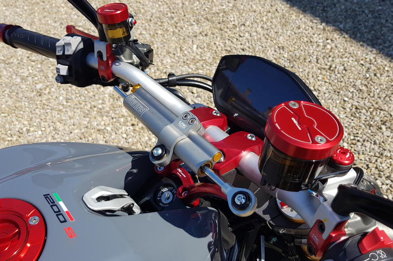 Steering damper kit - bracket Ducati Monster 1200