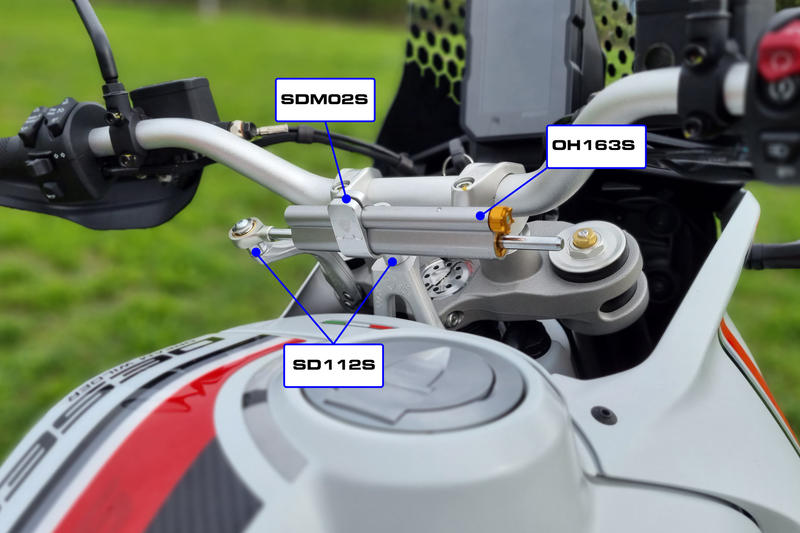 Steering damper kit Ducati DesertX