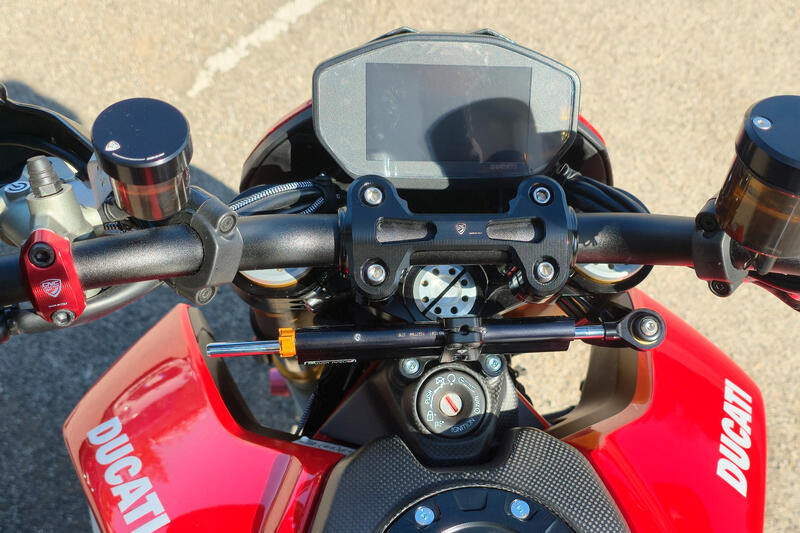 Steering damper kit Ducati Hypermotard 950/950 SP for CNC Racing triple clamps kit PS535/PS536