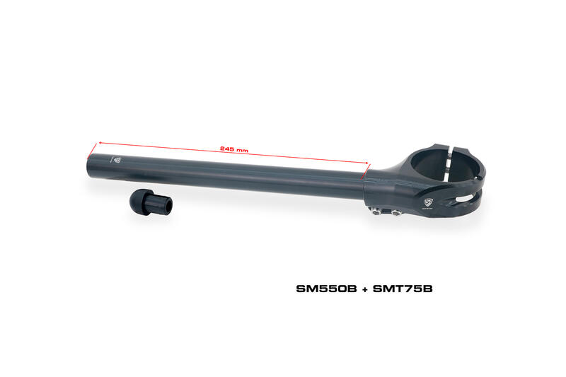 Clip-on handlebar clamps &Oslash; 50 mm &ndash; offset 26 mm &ndash; angle 7&deg;