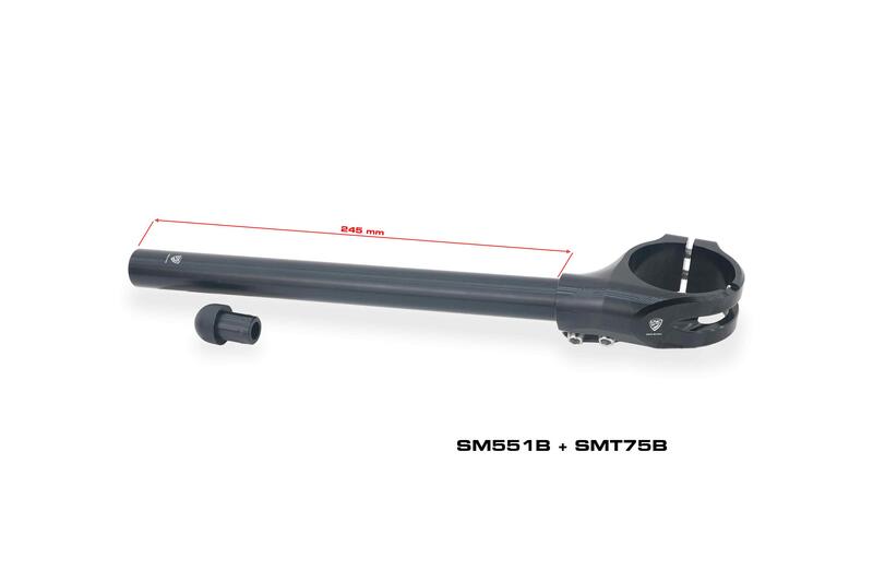 Coppia tubi semimanubri lunghezza 275 mm - diametro interno 15,8