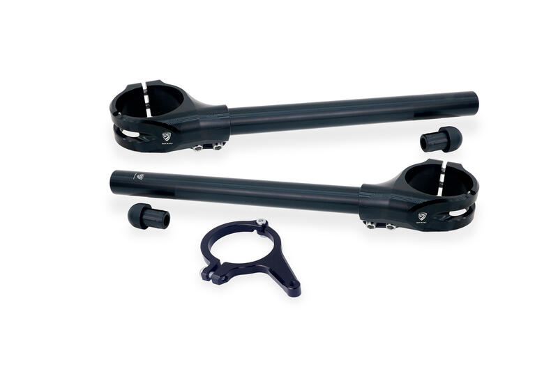Clip-on kit &Oslash; 53 mm - offset 26 mm with steering damper bracket for Ducati panigale V4 MY2025