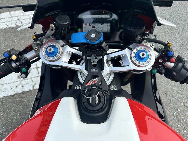 Right handlebar switch Ducati - OEM and RCS Brembo brake master cylinder