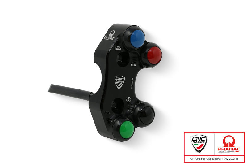 Right handlebar switch OEM and RCS Brembo brake master cylinder Pramac racing Limited Edition for Ducati Streetfighter V4